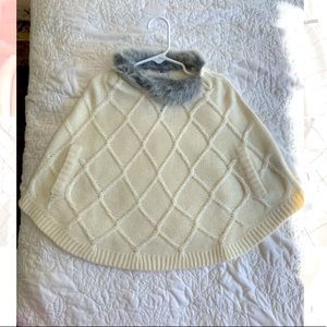 Janie and Jack girls sweater cape jacket 4